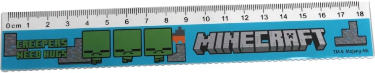 Linijka z motywem Minecraft