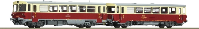 Roco spalinowy wagon silnikowy M 152 0059 z wagonem doczepnym Blm ČSD (TT)