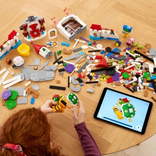 Cyfrowe instrukcje w aplikacji LEGO Super Mario