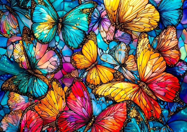 ENJOY puzzle Motyla ekstrawagancja 1000 elementów