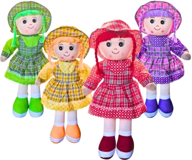 Materiałowa lalka Miriam z kapelusikiem