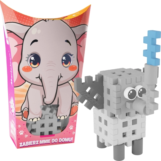 Klocki Mini Waffle Pocket Pets – słoniątko