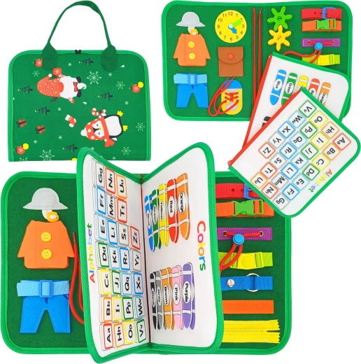 Edukacyjna książka–walizeczka Montessori – edycja świąteczna