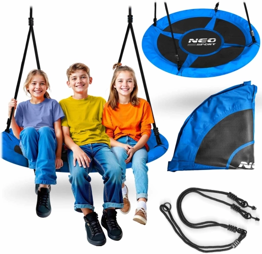 Okrągła huśtawka Neo-Sport bocianie gniazdo Swingo 115 cm