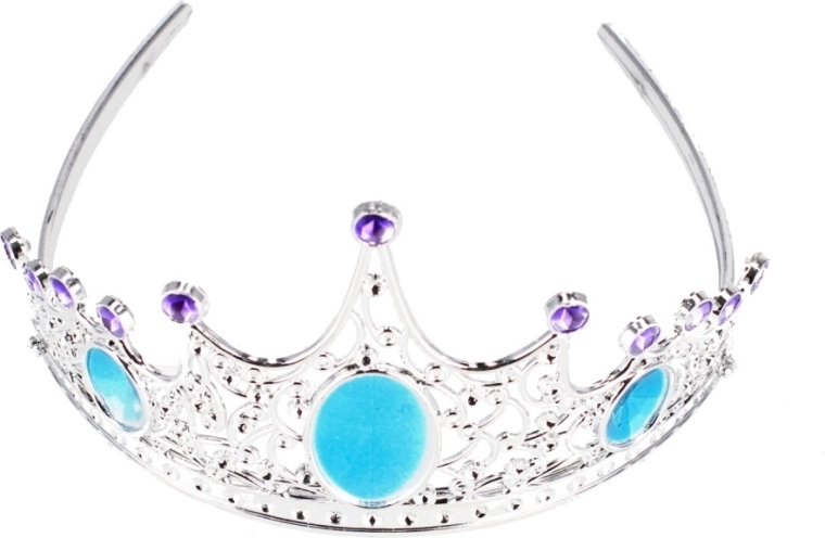 Błyszczący diadem z kolorowymi kamieniami