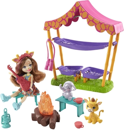 Zestaw z lalką Enchantimals Biwak na sawannie