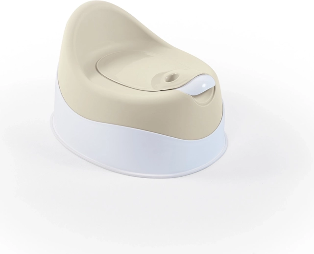 Dziecinny nocnik z pokrywką i wyjmowaną miseczką, beżowy