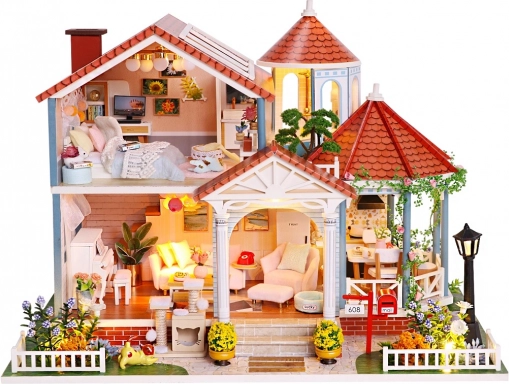 Miniaturowy domek Dom kolorowej glazury 2Kids Toys