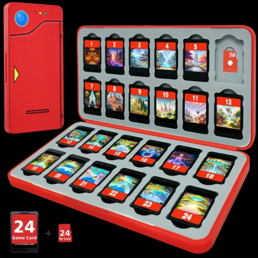 Etui FUNLAB Pokédex na 24 kart do gier na Nintendo Switch