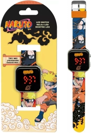 Naruto LED cyfrowy zegarek dziecięcy