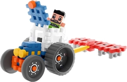 Traktor i sprzęt rolniczy do zabawy w pracę na polu