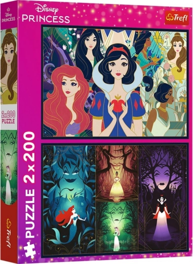 Puzzle 2×200 elementów Disney PRINCESS – Urocze księżniczki