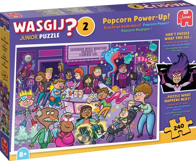 Jumbo Wasgij Junior 2: Popcornowy bonus! puzzle 240 elementów