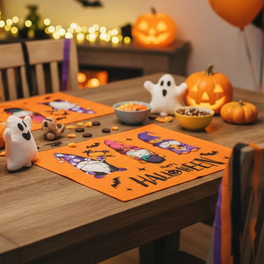 Halloweenowa podkładka na stół z duszkiem 46 × 32,5 cm