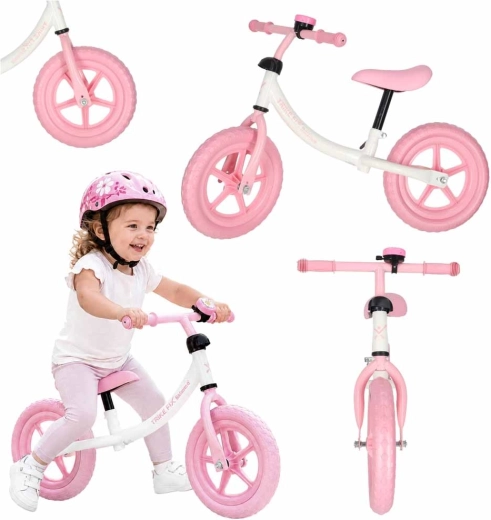Trike Fix Balance różowy rowerek biegowy z dzwonkiem