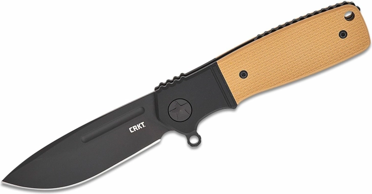 CRKT Homefront Compact nóż składany 7,3 cm, czarny/pomarańczowy, aluminium i G10