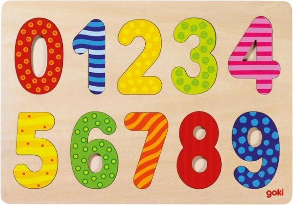 Puzzle z cyframi 0–9
