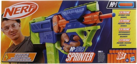 Nerf N Series Sprinter – automatyczny blaster z magazynkiem na 16 strzałek