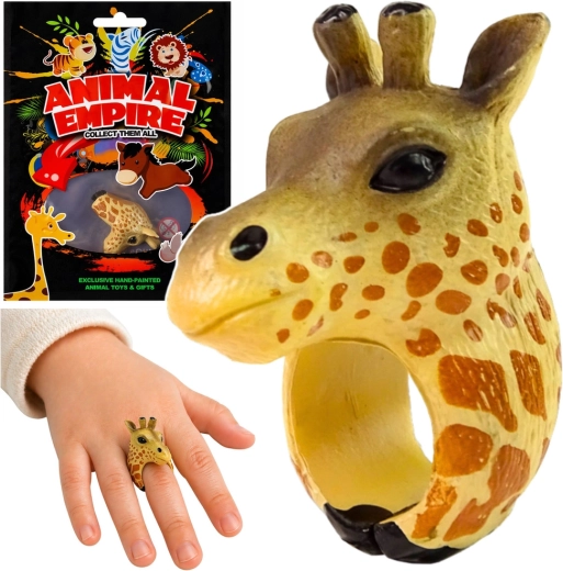 Dziecięcy pierścionek żyrafa