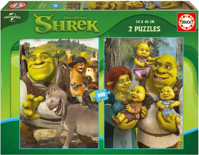 Puzzle Educa Shrek 2 × 500 elementów