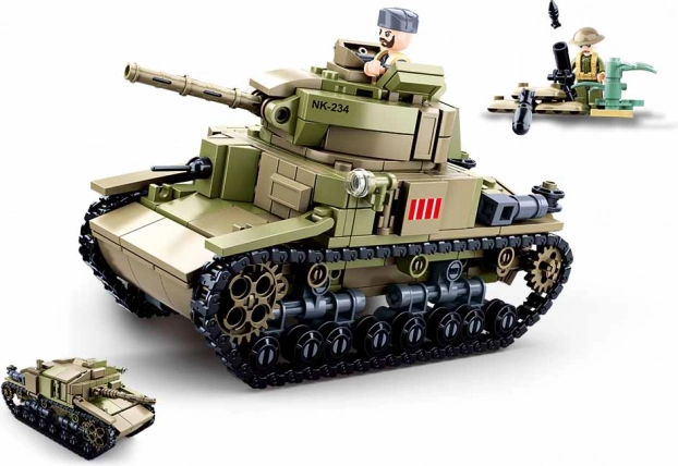 Sluban Army średni włoski czołg 2w1 zestaw konstrukcyjny