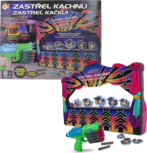 Elektroniczna gra Kaczy strzelnica Hyper Neon