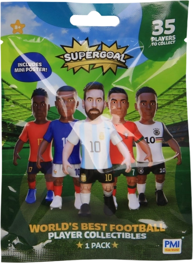 Figurka piłkarza Supergoal z mini plakatem