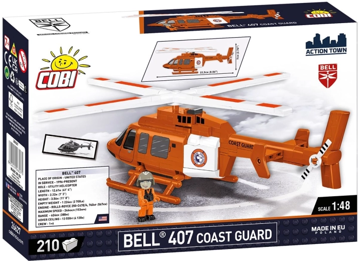 Realistyczny model Bell 407 Coast Guard w skali 1:48
