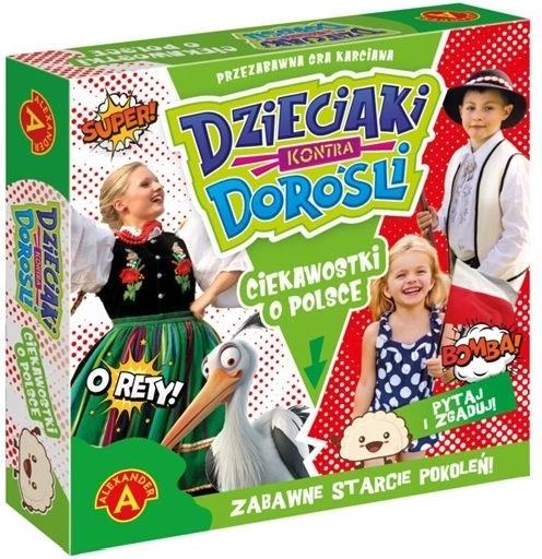 Dzieciaki kontra dorośli: ciekawostki o Polsce (karciana gra rodzinna)