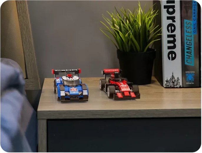 Kompaktowy rozmiar do domowych wyścigów