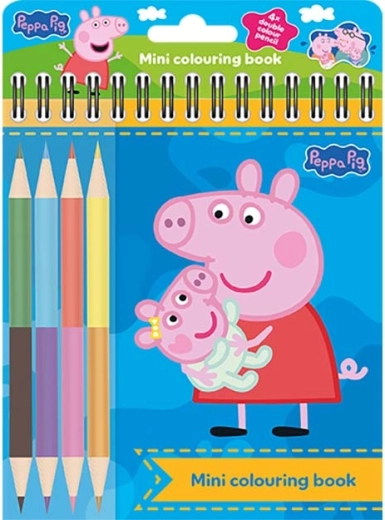 Mini kolorowanka z kredkami Świnka Peppa