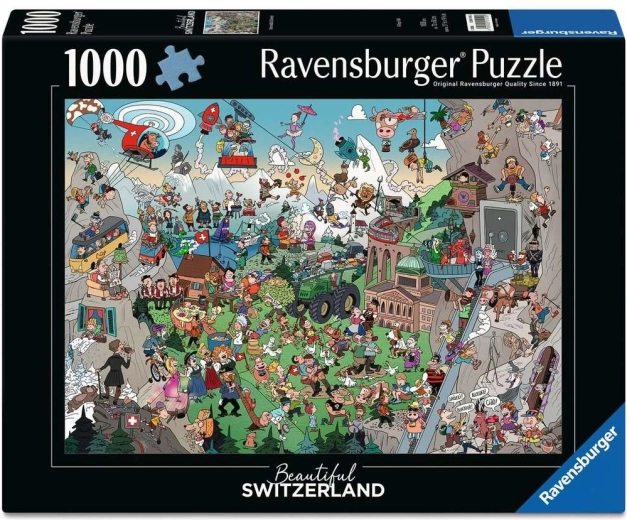 Puzzle Ravensburger Piękna Szwajcaria 1000 elementów