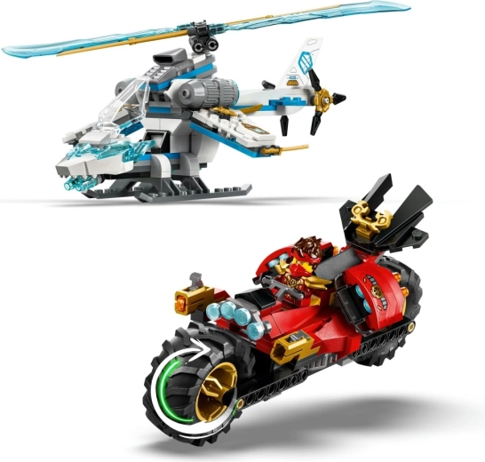 Szybki motocykl z dwiema wyrzutniami