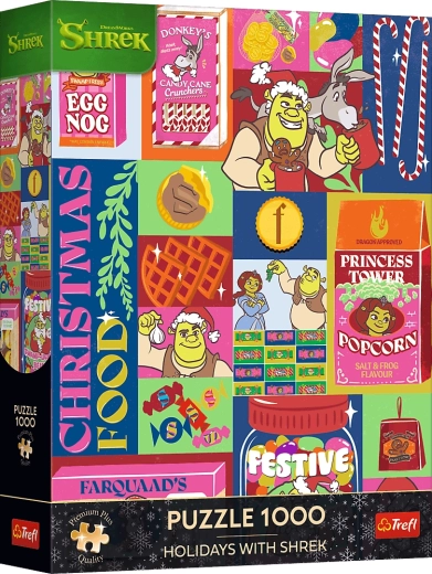 Trefl Puzzle Premium Plus Boże Narodzenie ze Shrekiem 1000 elementów