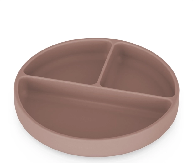 Petite&Mars silikonowy dzielony talerzyk z przyssawką Take&Match velvet latte 6m+