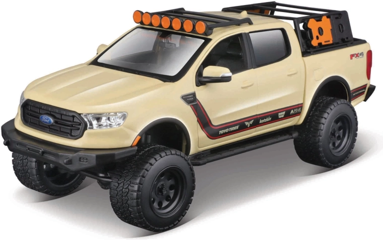 Maisto 2019 Ford Ranger off-road metalowy model 1:27 kremowy