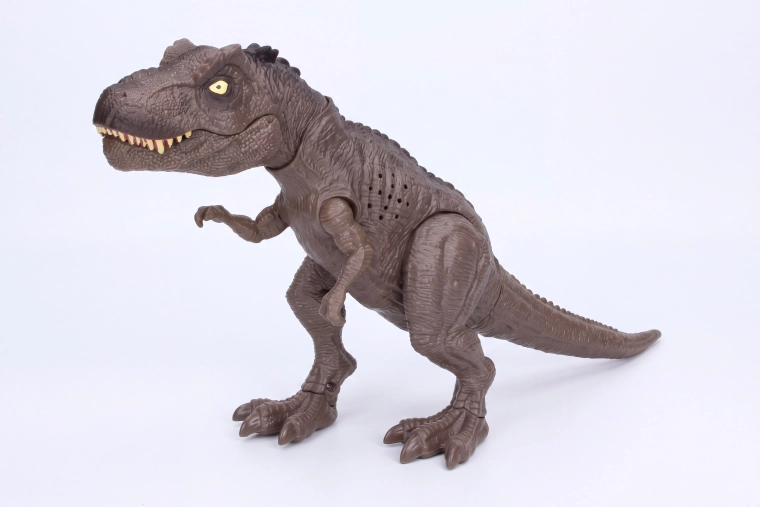 Dymiący dinozaur z efektami świetlnymi i dźwiękowymi, 34 cm