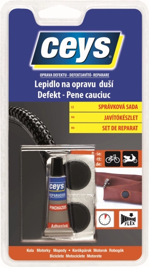 Zestaw naprawczy dętek CEYS 5 g z 4 łatkami