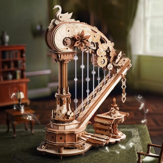 Samogrający mechanizm i metalowa pozytywka