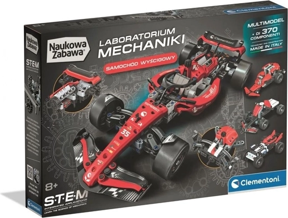 Clementoni Naukowa zabawa Labo Mech – samochód wyścigowy