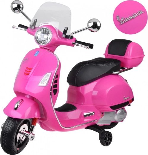 Dziecięca elektryczna hulajnoga Vespa GTS Super na akumulator – różowa