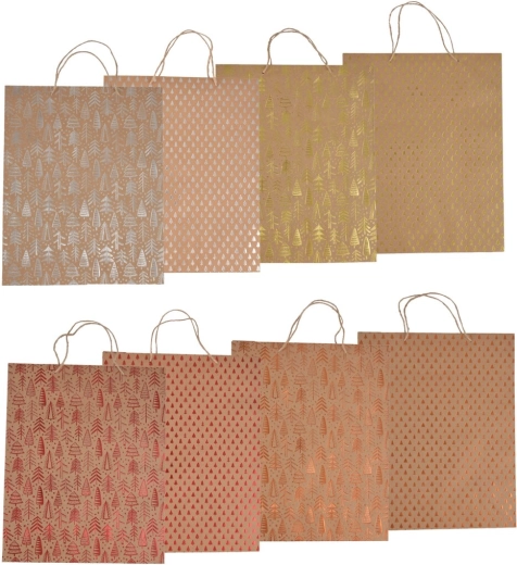 Świąteczna torba prezentowa XMAS 33 × 9,5 × 41 cm (mix 8 wzorów)