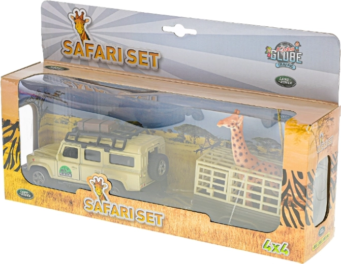 Kompletny zestaw safari z figurką żyrafy