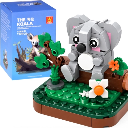 Zestaw konstrukcyjny dzikie zwierzęta – koala, 117 elementów