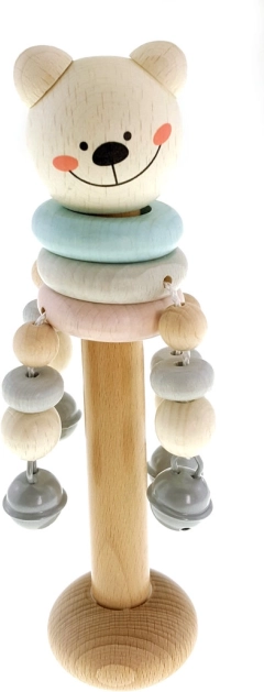 Hess grzechotka miś z dzwoneczkami