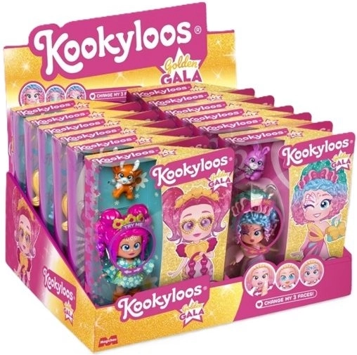 KookyLoos Golden Gala kolekcjonerskie mini lalki – display mix