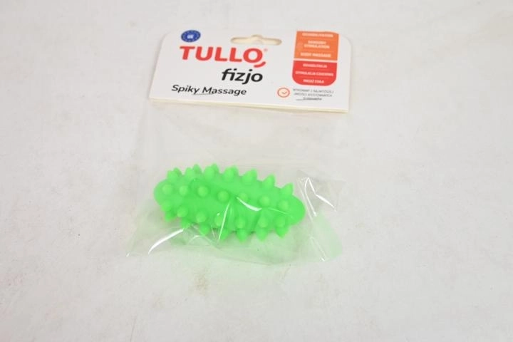 Fizjo rehabilitacyjna masująca fasolka z wypustkami 7,4 cm zielona