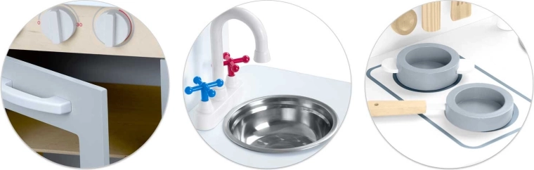 Funkcjonalny zlew z obrotowym kranem