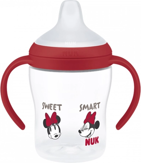 Butelka treningowa NUK Perfect Match DISNEY Minnie, czerwona, 150 ml