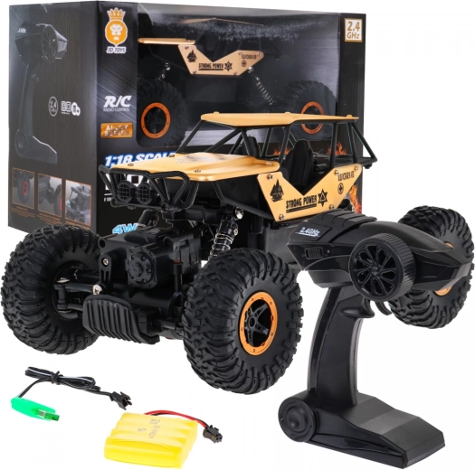 RC terenowy samochód Crawler Monster 1:18 dla dzieci 6+ – Złoty